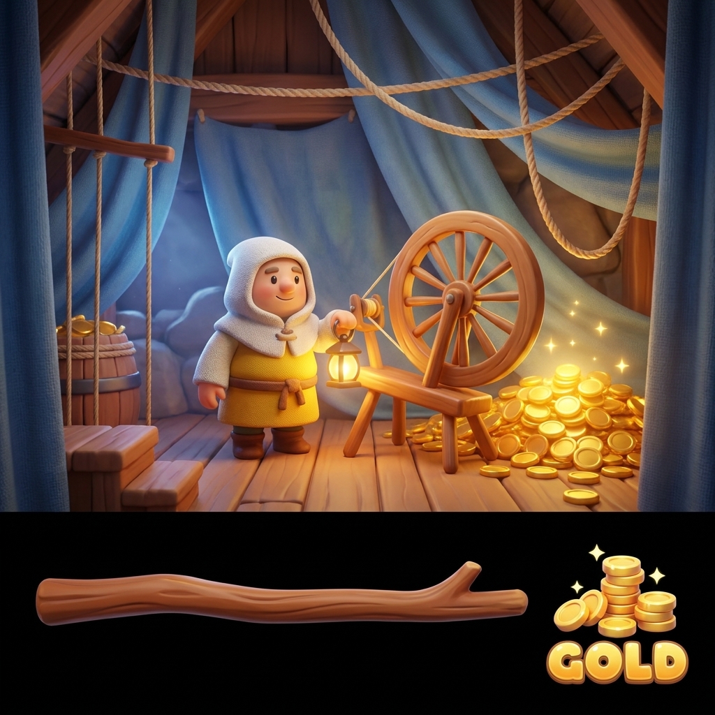 Loom (1990) — spinning gold at the distaff