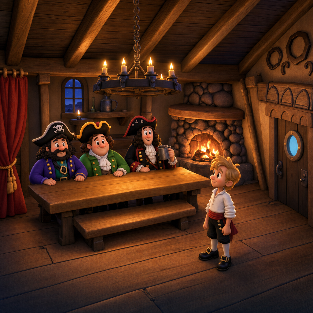 Monkey Island important looking pirates