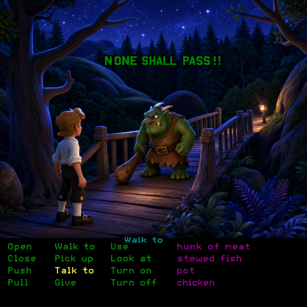 Monkey Island troll bridge