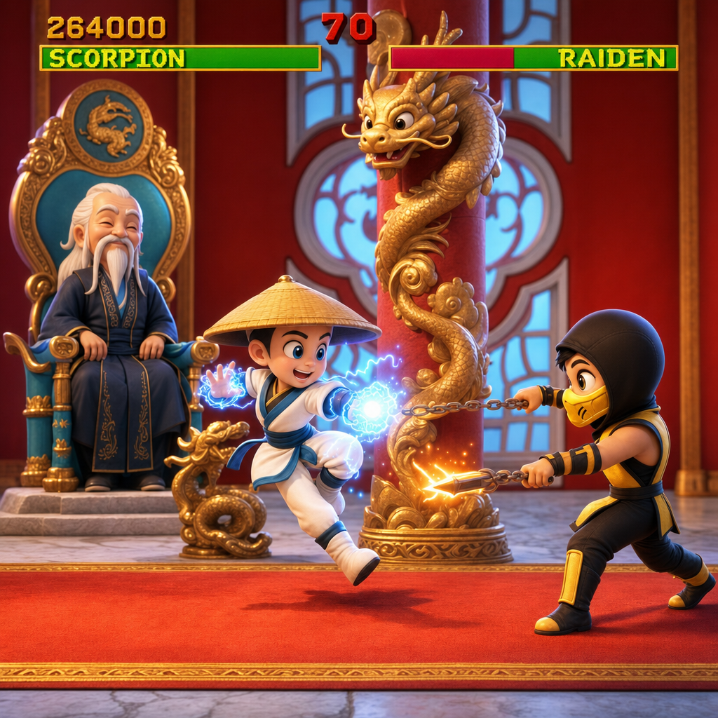 Mortal Kombat Raiden Scorpion