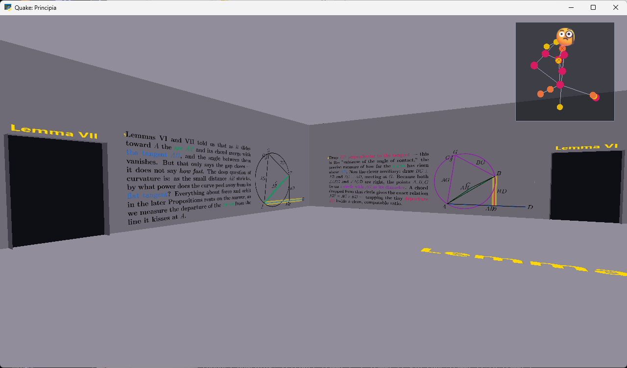 Quake: Principia — proof panels shot and glowing in color