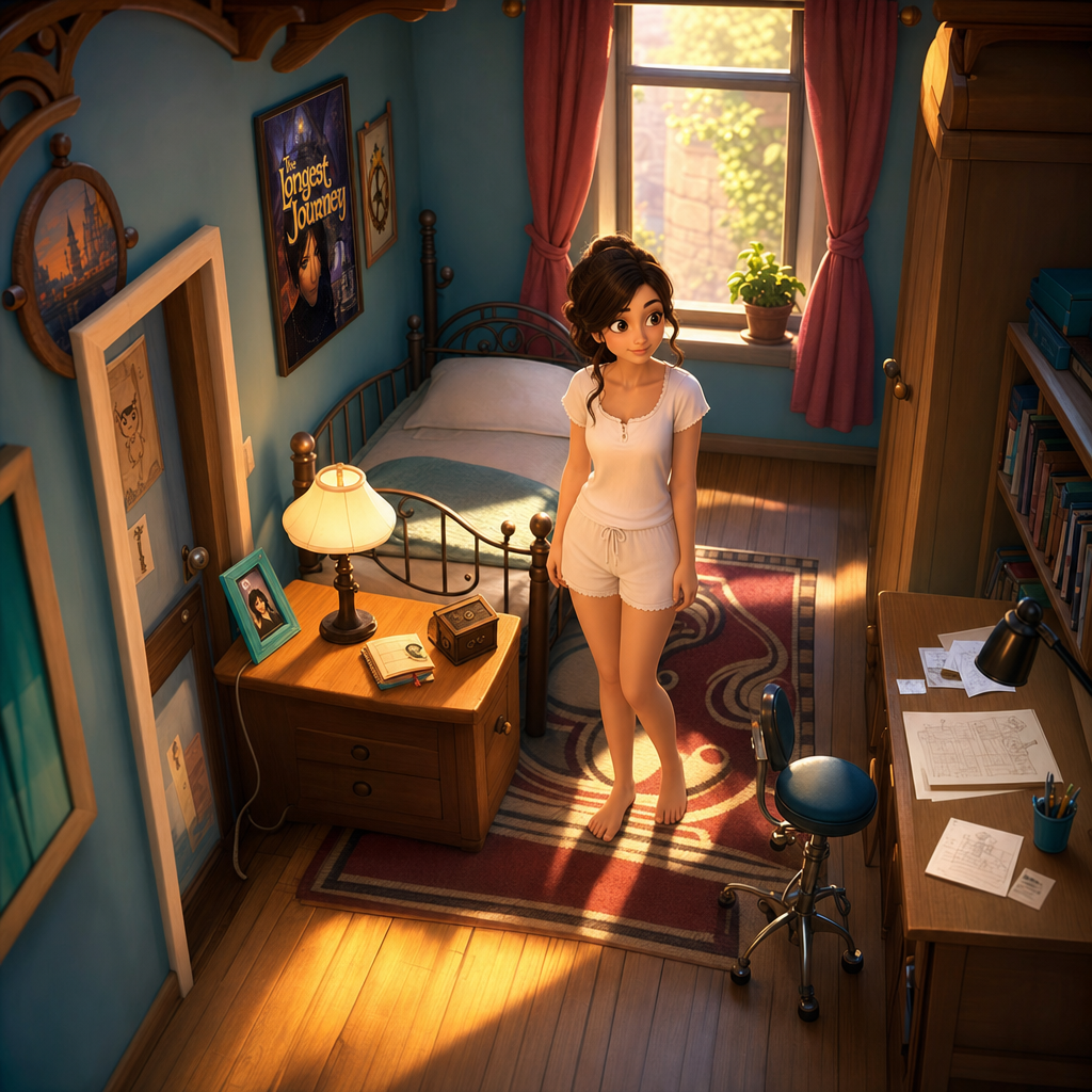 The Longest Journey April in her room